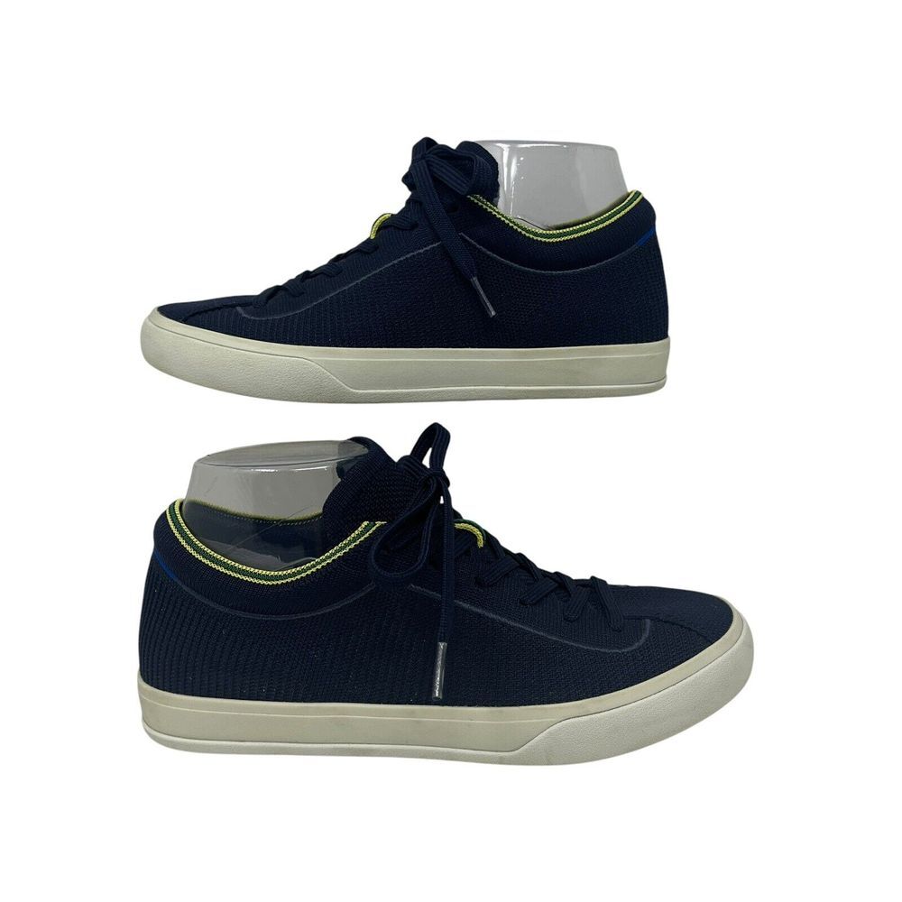 Rothy's The Lace Up‎ Sneaker Navy Blue Knit Shoes Sneakers Women's Size 8